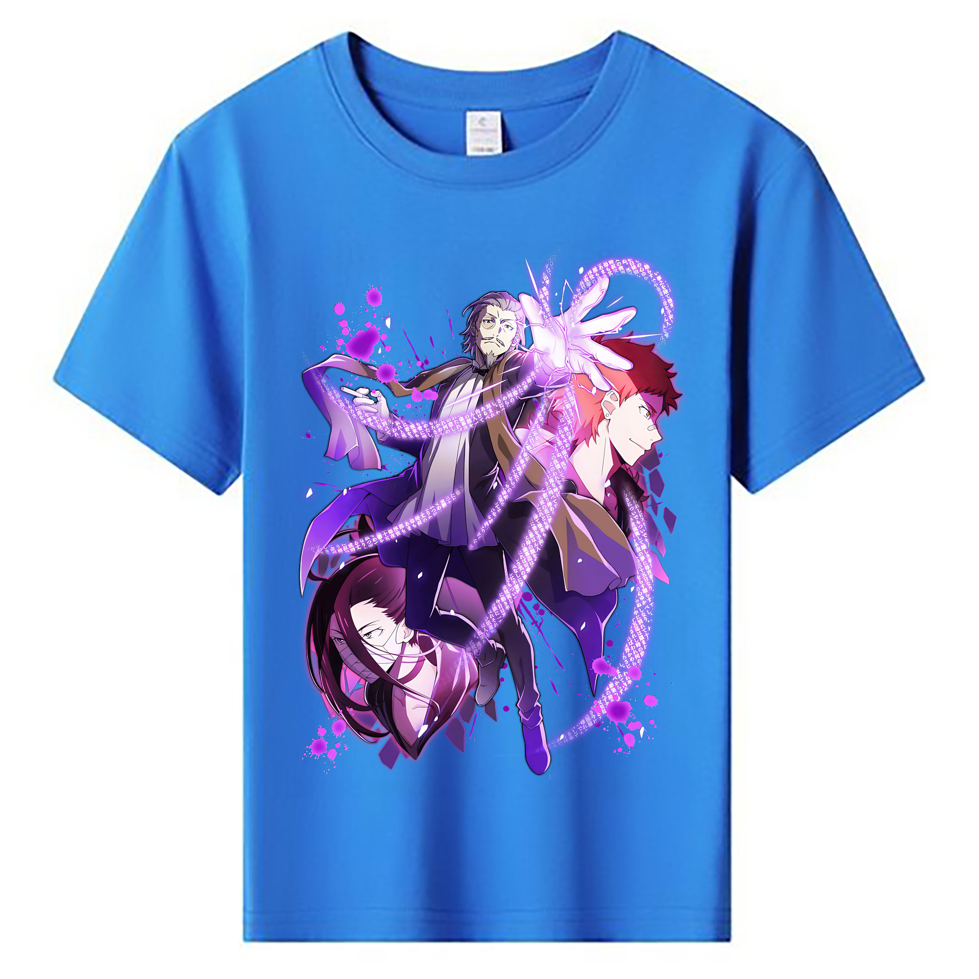 （画像用） 文豪ストレイドッグス Bungo Stray Dogs 綿100％キッズTシャツ（フロントプリント）